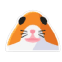 Hamster Selfie Sticker - Legendary from Pets Plus Sticker Pack